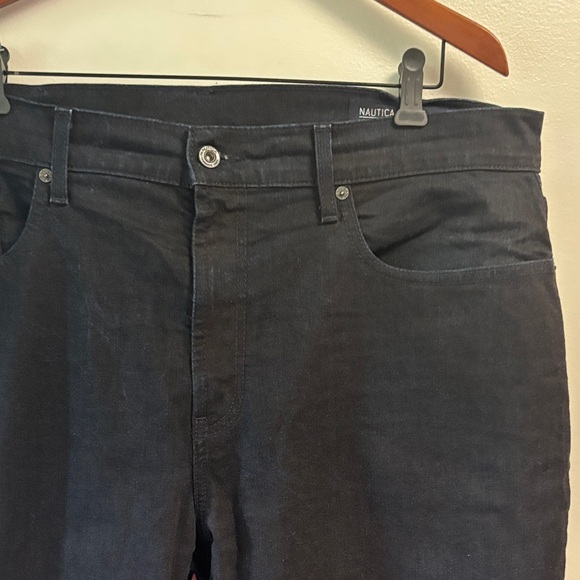 Nautica Men's very dark wash blue Jeans 38W 30L like new condition - Picture 3 of 12